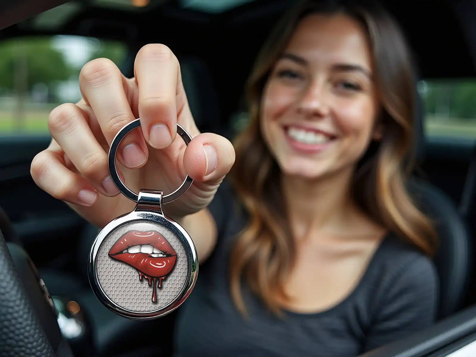 Designer Keychain Racing Style